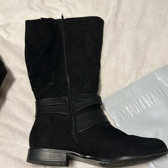 EUC Comfort View Extra Wide Calf Black Boot - Picture 9 of 10